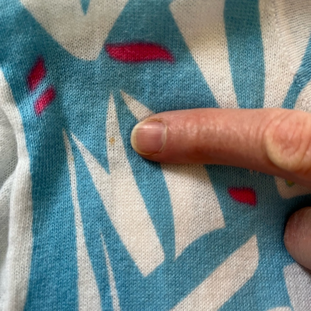 Blue and White Sailboat Cardigan - Picture 4 of 4